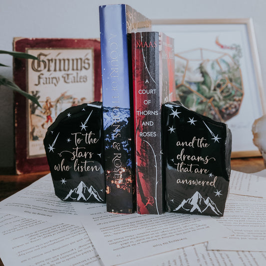 " To the Stars. " Obsidian ACOTAR Bookends