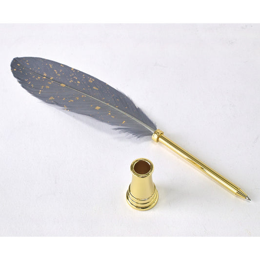 Antique Style Quill Pen & Stand