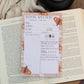 5x8 Book Review Notepad | Celestial Moths